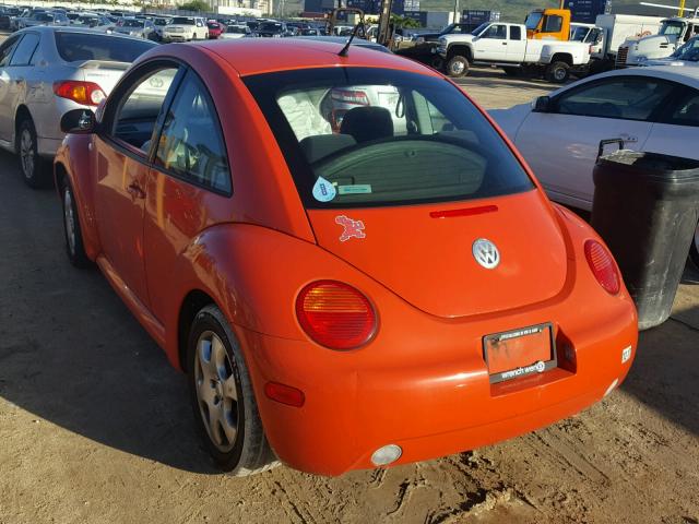 3VWCK21CX3M410895 - 2003 VOLKSWAGEN NEW BEETLE ORANGE photo 3