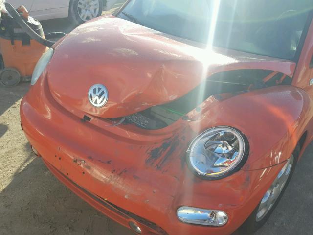 3VWCK21CX3M410895 - 2003 VOLKSWAGEN NEW BEETLE ORANGE photo 9