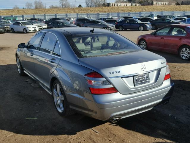 WDDNG86X88A196124 - 2008 MERCEDES-BENZ S 550 4MAT GRAY photo 3