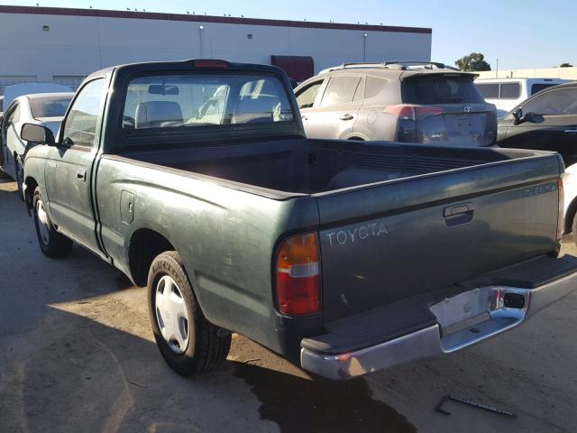 4TANL42N2XZ424505 - 1999 TOYOTA TACOMA GREEN photo 3