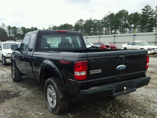 1FTYR44U76PA52299 - 2006 FORD RANGER SUP BLACK photo 3