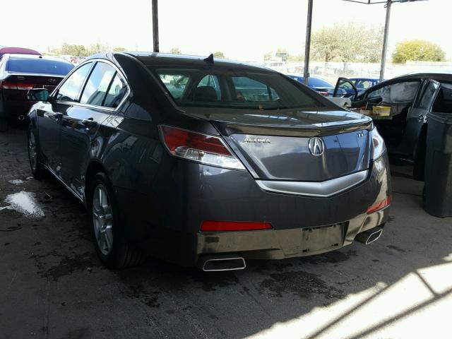 19UUA86579A022506 - 2009 ACURA TL GRAY photo 3