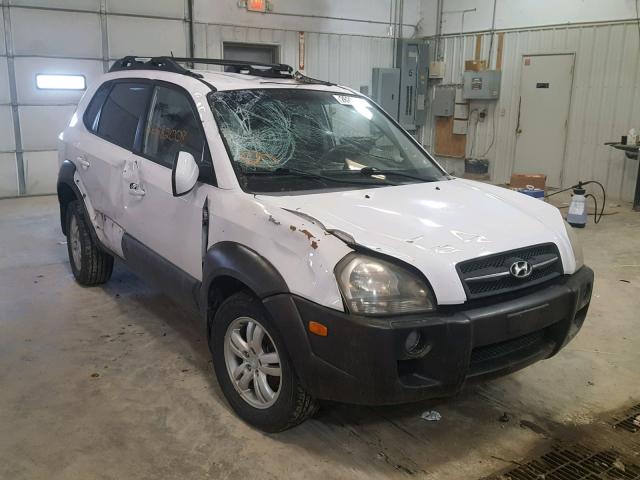 KM8JN12D06U410659 - 2006 HYUNDAI TUCSON GLS WHITE photo 1