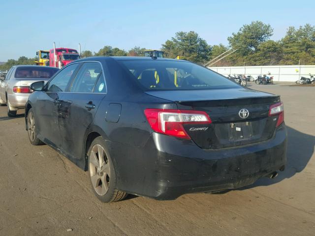 4T1BF1FK4CU185541 - 2012 TOYOTA CAMRY BASE BLACK photo 3