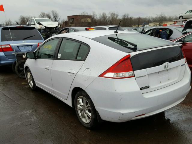 JHMZE2H76AS005665 - 2010 HONDA INSIGHT EX WHITE photo 3