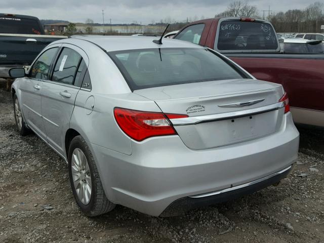 1C3BC4FB7BN560091 - 2011 CHRYSLER 200 LX SILVER photo 3