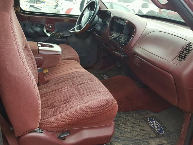 1FTDF17W2VNC98674 - 1997 FORD F150 BURGUNDY photo 5