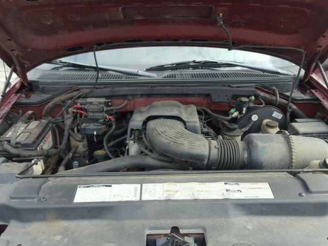 1FTDF17W2VNC98674 - 1997 FORD F150 BURGUNDY photo 7