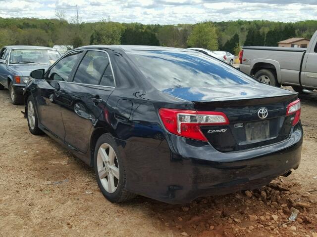 4T1BF1FK7CU155708 - 2012 TOYOTA CAMRY BASE BLACK photo 3