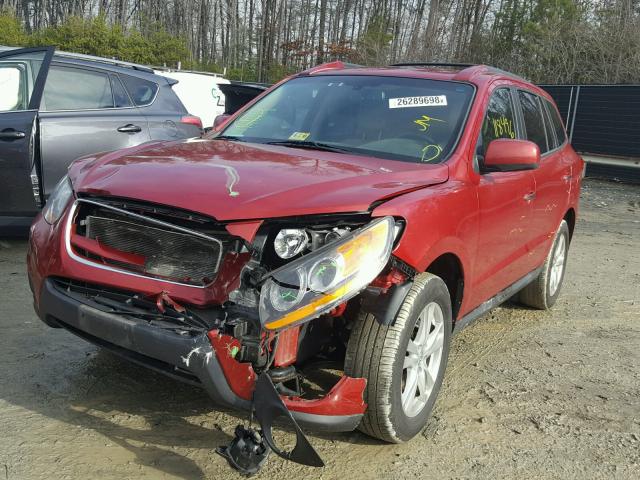 5XYZK3AB0BG047447 - 2011 HYUNDAI SANTA FE L RED photo 2