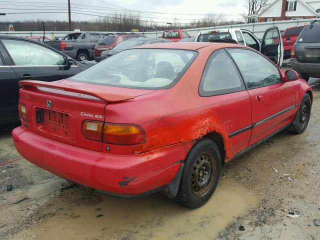 2HGEJ1123SH501926 - 1995 HONDA CIVIC EX წითელი ფოტო 4