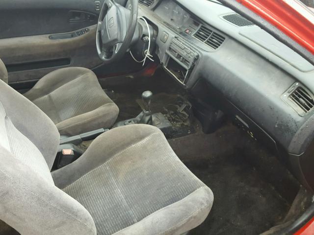 2HGEJ1123SH501926 - 1995 HONDA CIVIC EX წითელი ფოტო 5