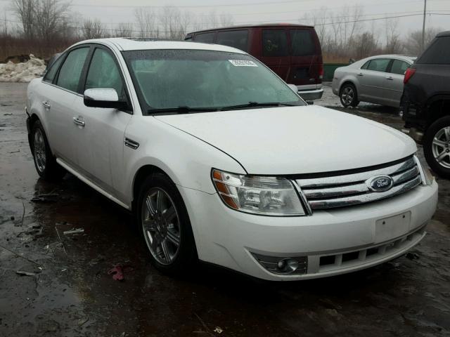 1FAHP25W68G121115 - 2008 FORD TAURUS LIM WHITE photo 1