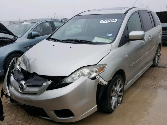 JM1CR29L170134585 - 2007 MAZDA 5 SILVER photo 2