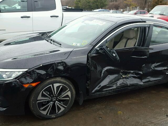 2HGFC1F37HH640286 - 2017 HONDA CIVIC EX შავი ფოტო 9