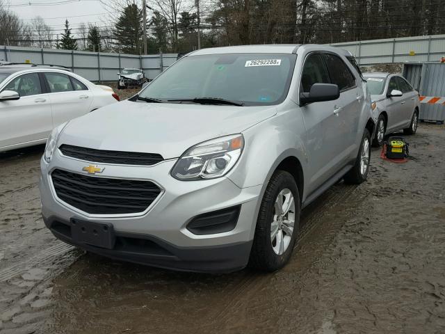 2GNALBEKXG1181485 - 2016 CHEVROLET EQUINOX LS SILVER photo 2