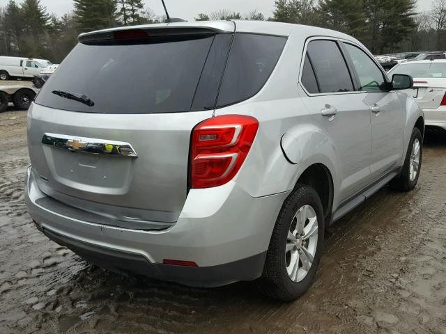 2GNALBEKXG1181485 - 2016 CHEVROLET EQUINOX LS SILVER photo 4