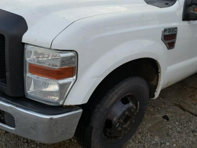 1FTWW32R98EB20139 - 2008 FORD F350 SUPER WHITE photo 9