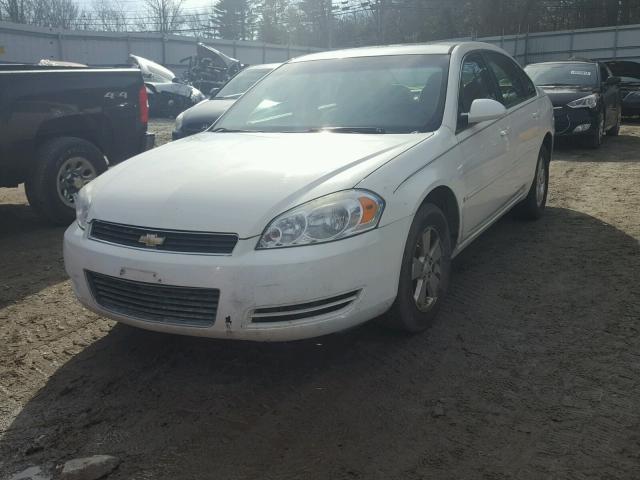 2G1WT58N879261447 - 2007 CHEVROLET IMPALA LT WHITE photo 2