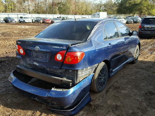 2T1BR32EX3C148370 - 2003 TOYOTA COROLLA CE BLUE photo 4