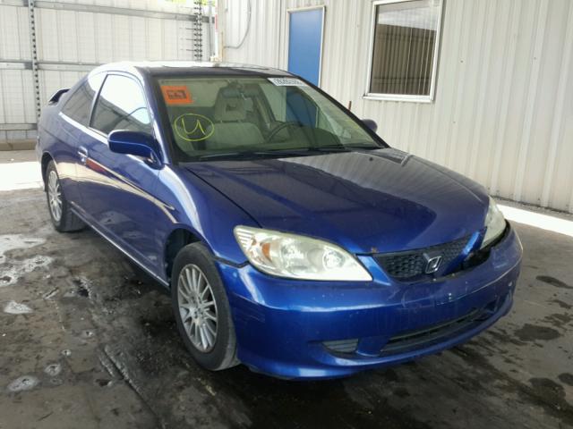 1HGEM22955L035867 - 2005 HONDA CIVIC EX ლურჯი ფოტო 1
