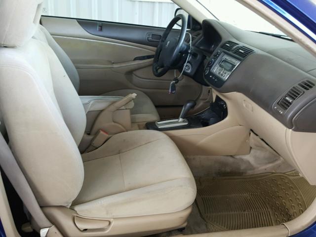 1HGEM22955L035867 - 2005 HONDA CIVIC EX ლურჯი ფოტო 5