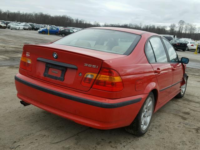 WBAET37463NJ28660 - 2003 BMW 325 I RED photo 4