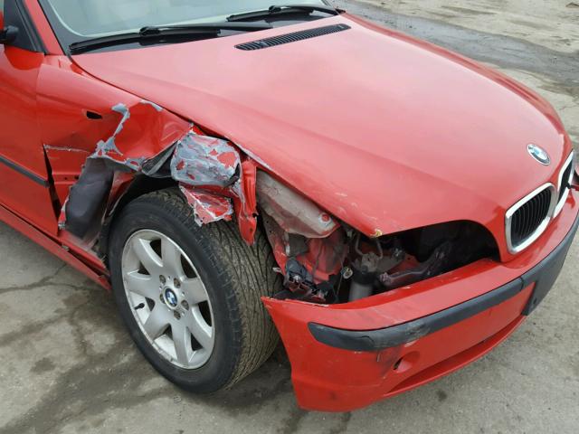 WBAET37463NJ28660 - 2003 BMW 325 I RED photo 9