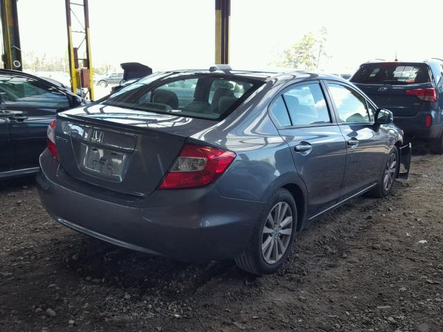 2HGFB2F86CH547580 - 2012 HONDA CIVIC EX ნაცრისფერი ფოტო 4