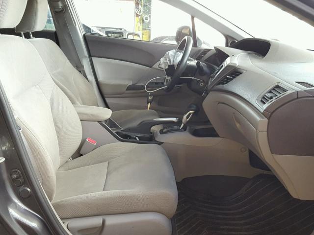 2HGFB2F86CH547580 - 2012 HONDA CIVIC EX ნაცრისფერი ფოტო 5