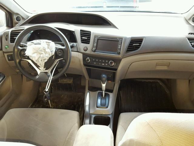 2HGFB2F86CH547580 - 2012 HONDA CIVIC EX ნაცრისფერი ფოტო 9