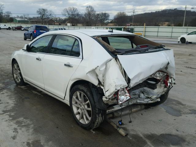 1G1ZK57B69F177628 - 2009 CHEVROLET MALIBU LTZ WHITE photo 3