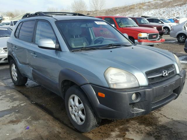 KM8JN12D25U166253 - 2005 HYUNDAI TUCSON GLS BLUE photo 1