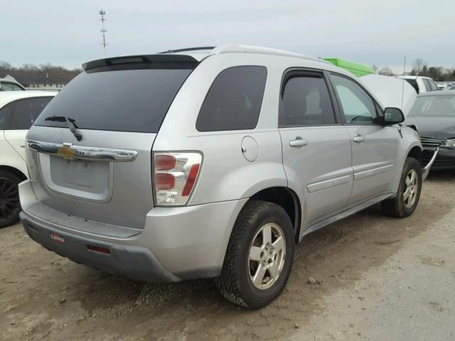 2CNDL63F556188598 - 2005 CHEVROLET EQUINOX LT SILVER photo 4