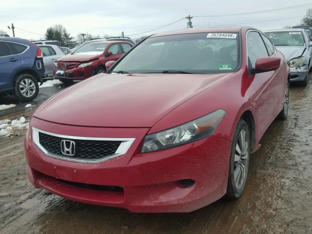 1HGCS1B77AA004146 - 2010 HONDA ACCORD EX RED photo 2