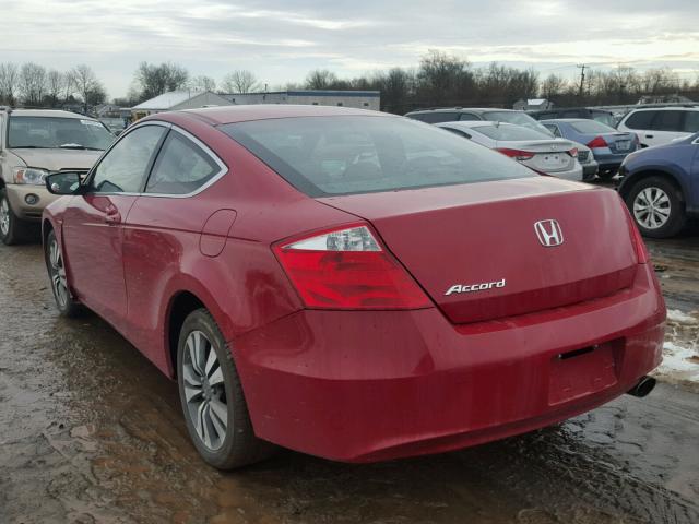 1HGCS1B77AA004146 - 2010 HONDA ACCORD EX RED photo 3