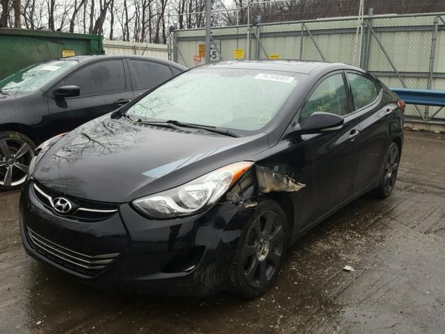 KMHDH4AE3BU118479 - 2011 HYUNDAI ELANTRA GL BLACK photo 2