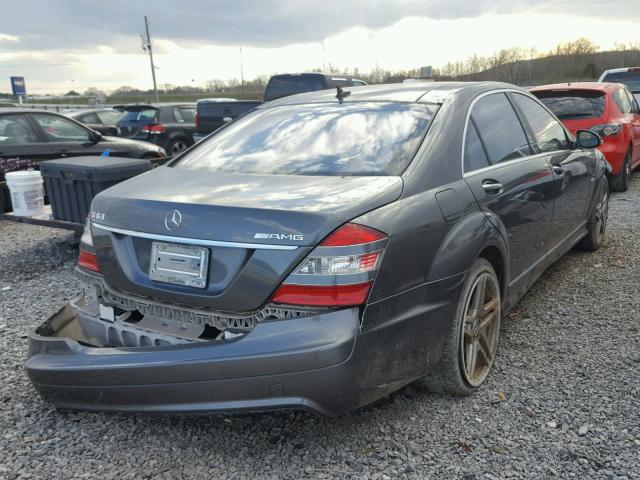 WDDNG77X48A180690 - 2008 MERCEDES-BENZ S63 AMG GRAY photo 4