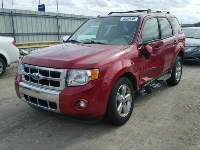 1FMCU9EG3AKD25948 - 2010 FORD ESCAPE LIM BURGUNDY photo 2