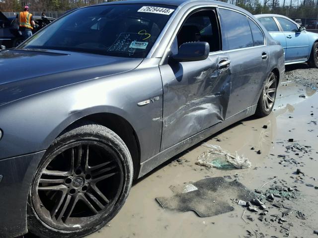 WBAHN03586DD98491 - 2006 BMW 760 LI GRAY photo 9
