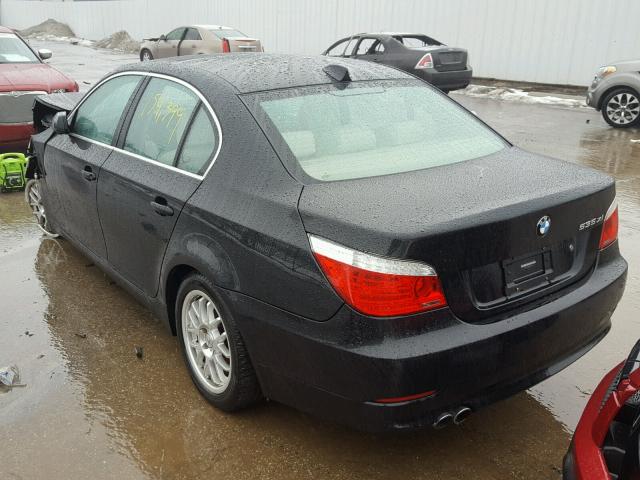 WBANV93518CZ61846 - 2008 BMW 535 XI BLACK photo 3