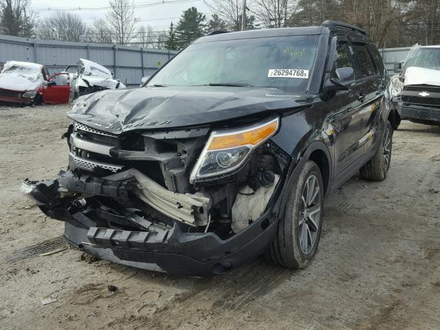 1FM5K8D85FGA81135 - 2015 FORD EXPLORER X BLACK photo 2