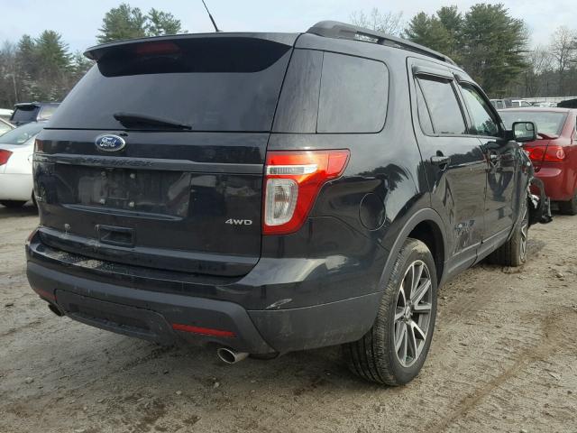 1FM5K8D85FGA81135 - 2015 FORD EXPLORER X BLACK photo 4