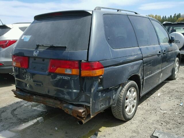 2HKRL186X4H007429 - 2004 HONDA ODYSSEY EX BLUE photo 4