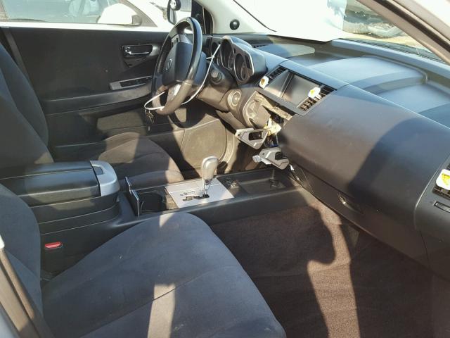 JN8AZ08W06W518980 - 2006 NISSAN MURANO SL SILVER photo 5