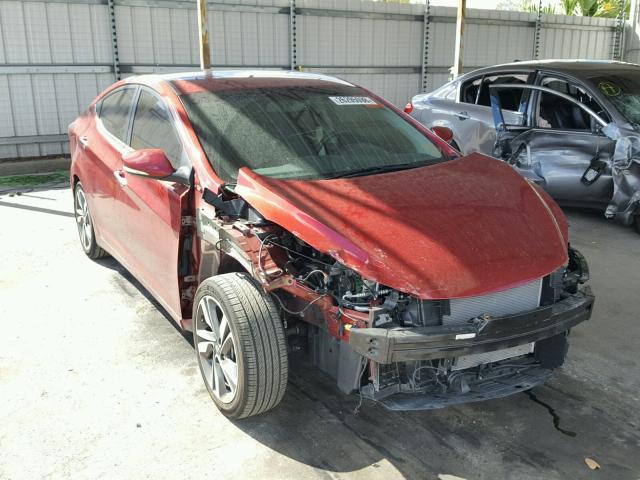 5NPDH4AEXGH656201 - 2016 HYUNDAI ELANTRA SE RED photo 1