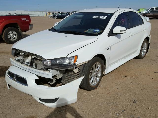 JA32U2FU9FU006222 - 2015 MITSUBISHI LANCER ES WHITE photo 2