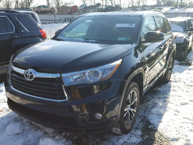 5TDJKRFH0GS305134 - 2016 TOYOTA HIGHLANDER BLACK photo 2