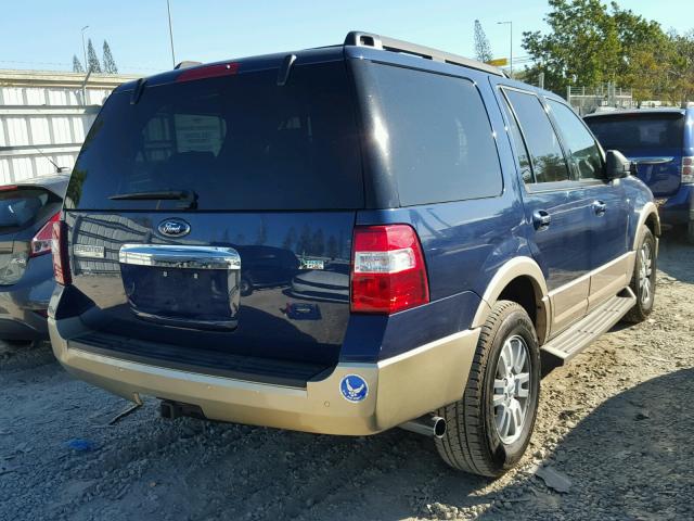 1FMJU1H54CEF34328 - 2012 FORD EXPEDITION BLUE photo 4