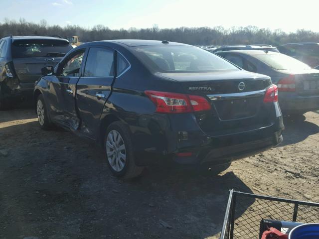 3N1AB7AP3HL711812 - 2017 NISSAN SENTRA S BLACK photo 3